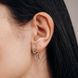 Сережки з фіанітами Срібло 925 Змія довга 20792-Ю фото 2