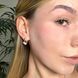Серьги с фианитами Серебро 925 с накладкой Золото 375 Фернанда 0186с-С фото 2