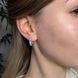 Сережки з фіанітами Срібло 925 Деміна 20843-Ю фото 2