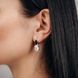 Серьги с фианитами Серебро 925 с накладкой Золото 375 Рамона 252с-Ш фото 2